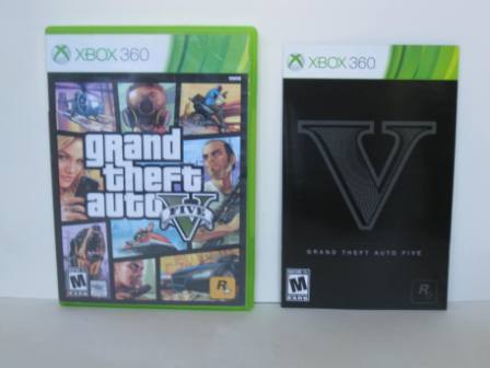 Grand Theft Auto V Five - GTA 5 (CASE & MANUAL ONLY) - Xbox 360